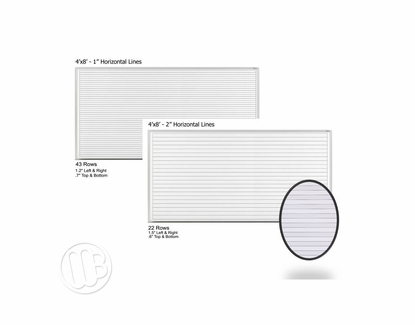4 x 8 Lined Dry Erase Boards