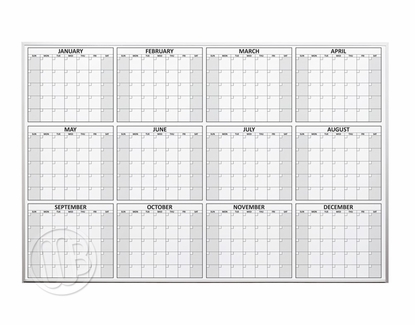Magnetic 12 Month Dry Erase Calendars