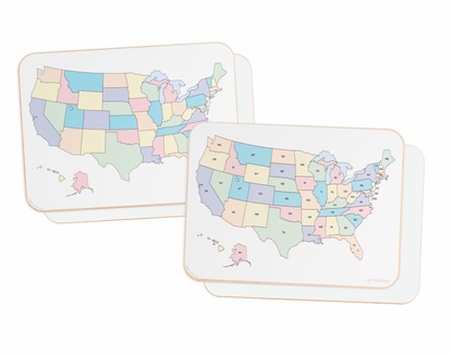 US Map Lap Board